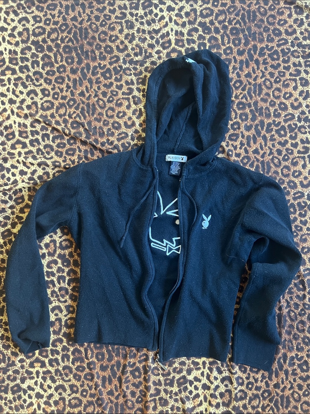 Vintage playboy zip up sweater